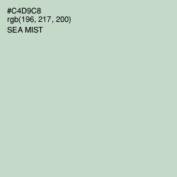 #C4D9C8 - Sea Mist Color Image